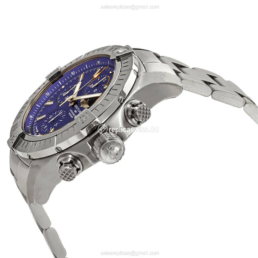Breitling Avenger II Automatic - Blue Dial - Steel Case - Silver Band - View 2