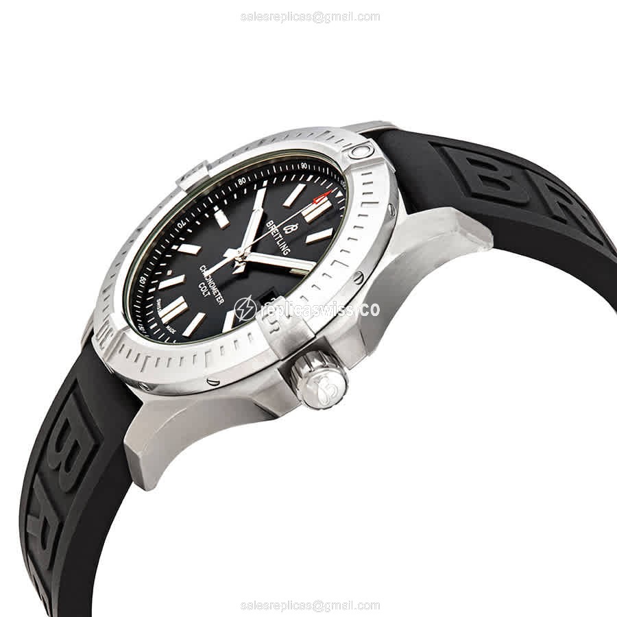 Breitling Challenger Series A17388101B1S1 Replica - Automatic - Steel Case - Black Dial - Rubber Strap - View 2