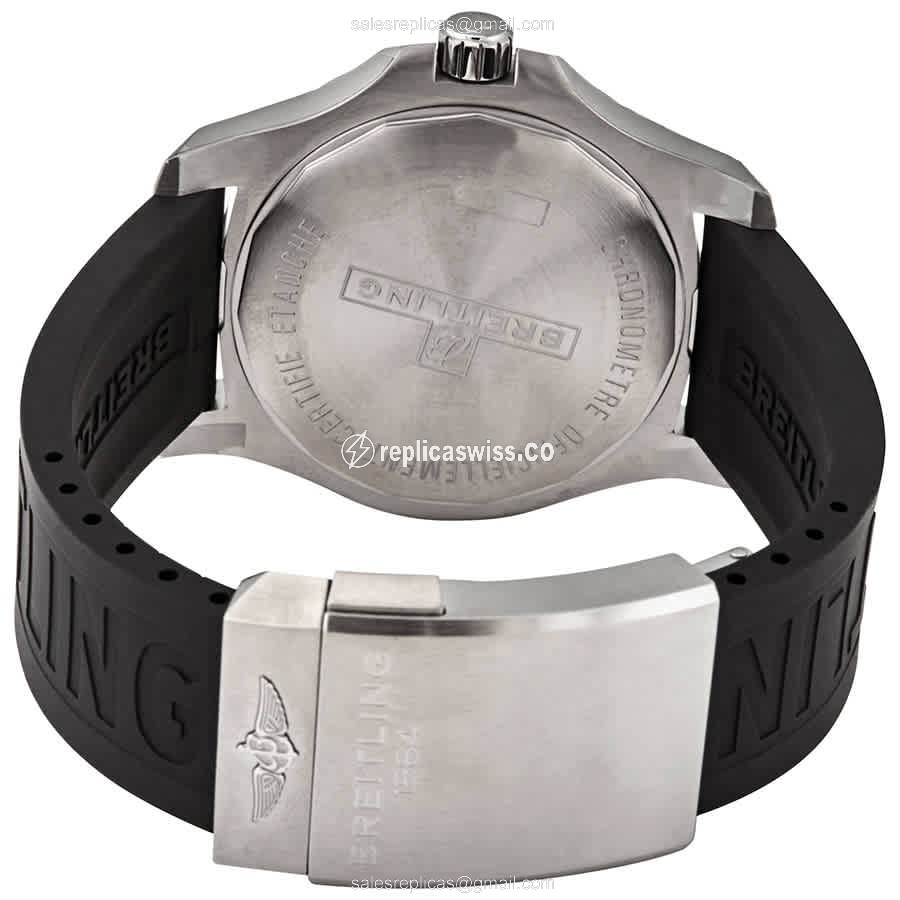 Breitling Challenger Series A17388101B1S1 Replica - Automatic - Steel Case - Black Dial - Rubber Strap - View 3