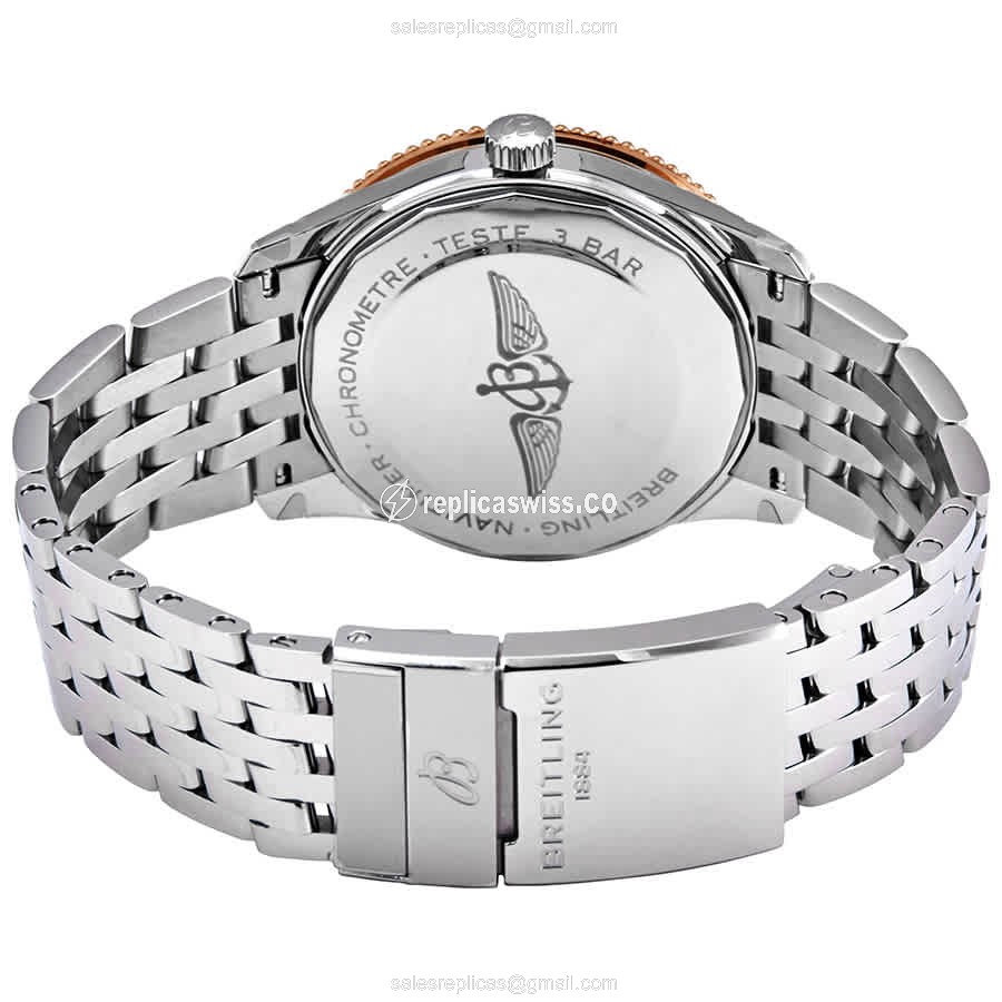 Breitling NAVITIMER 1 Replica - Automatic - Steel Case - Silver Dial - Steel Band - View 3