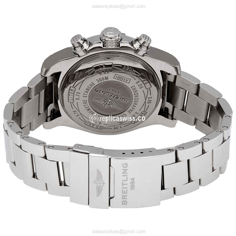 Breitling A13381111B1A1 Avenger II - Auto - Black Dial - Steel Case - Silver Band - View 3
