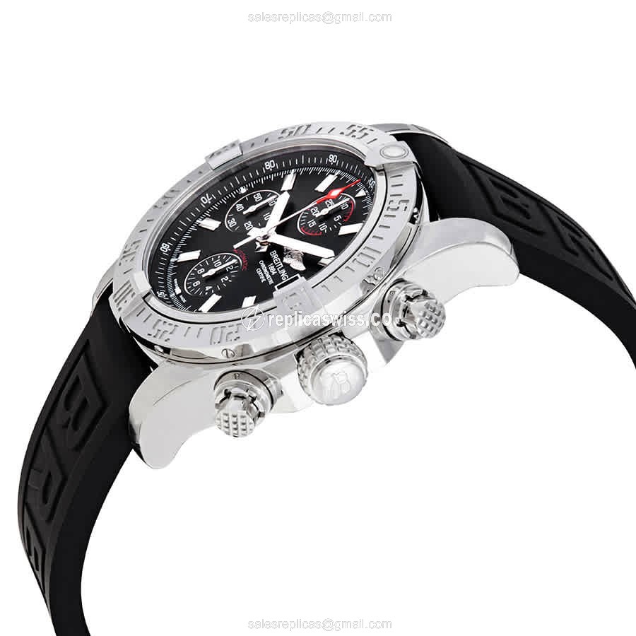 Breitling Avenger II Replica - Steel - Black Rubber - Auto - View 2