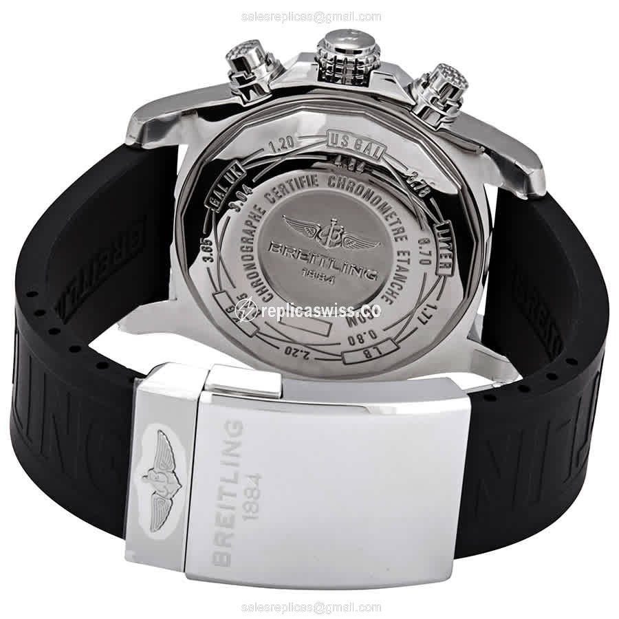 Breitling Avenger II Replica - Steel - Black Rubber - Auto - View 3