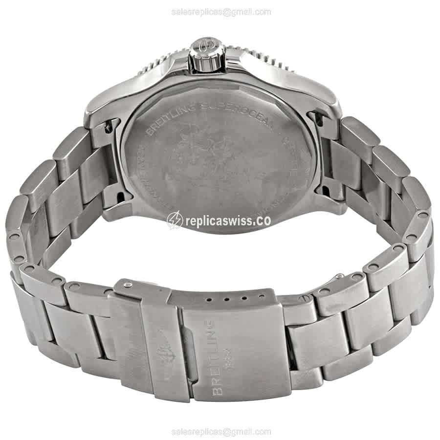 Breitling Superocean 44 Replica - Steel - Black Dial - Auto - View 3