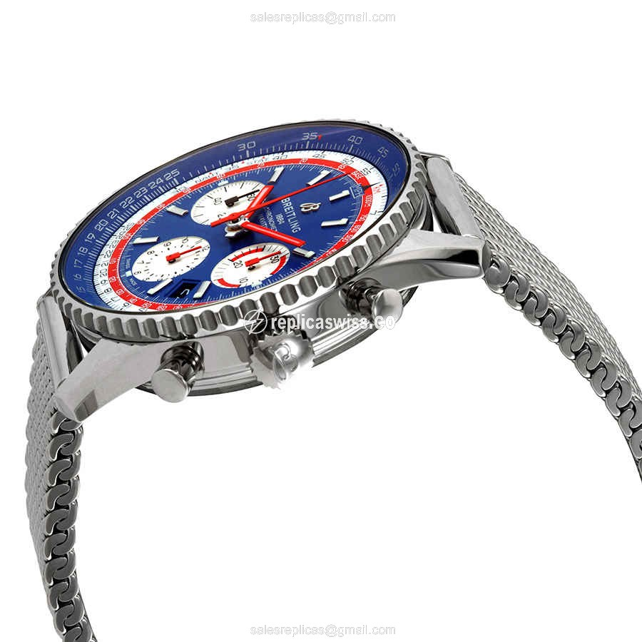 Breitling Navitimer 1 Replica - Automatic - Blue Dial - Steel Case & Band - View 2