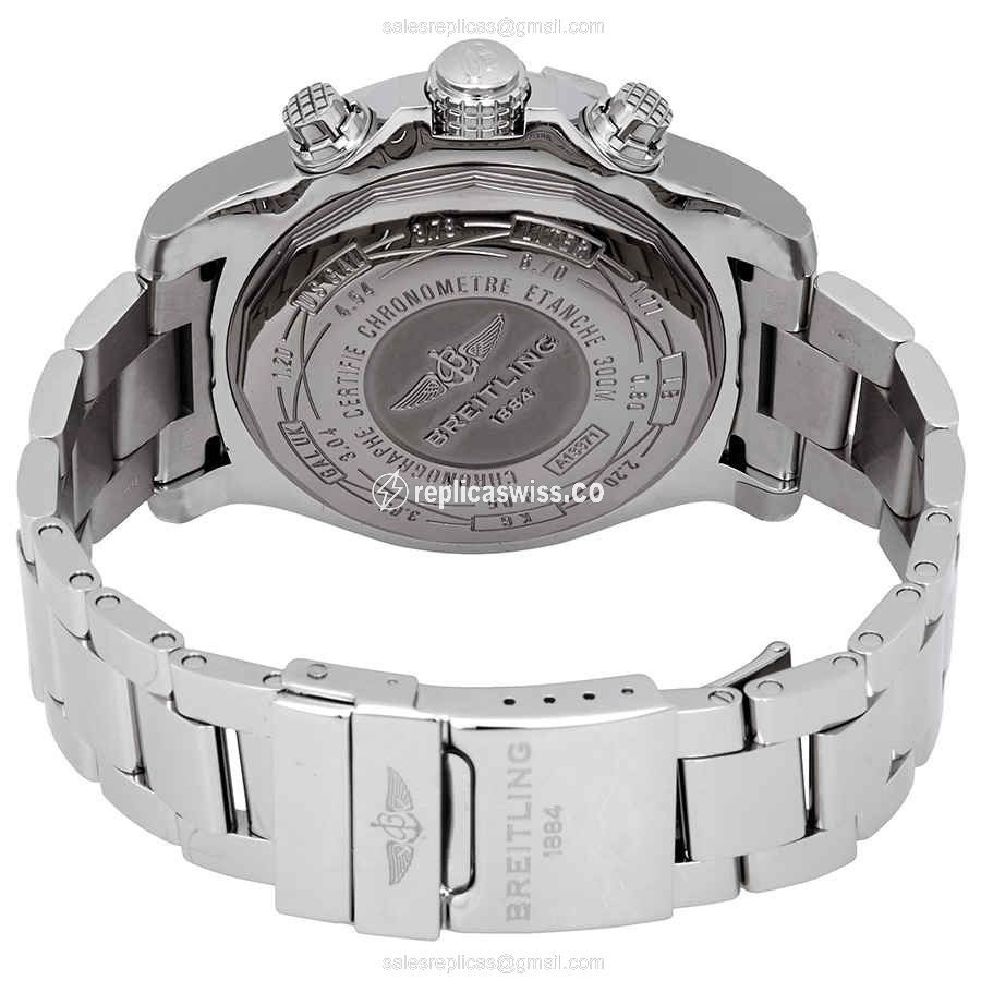 Breitling Avenger II Replica - Automatic - Black Dial - Steel Case & Band - Clasp - View 3