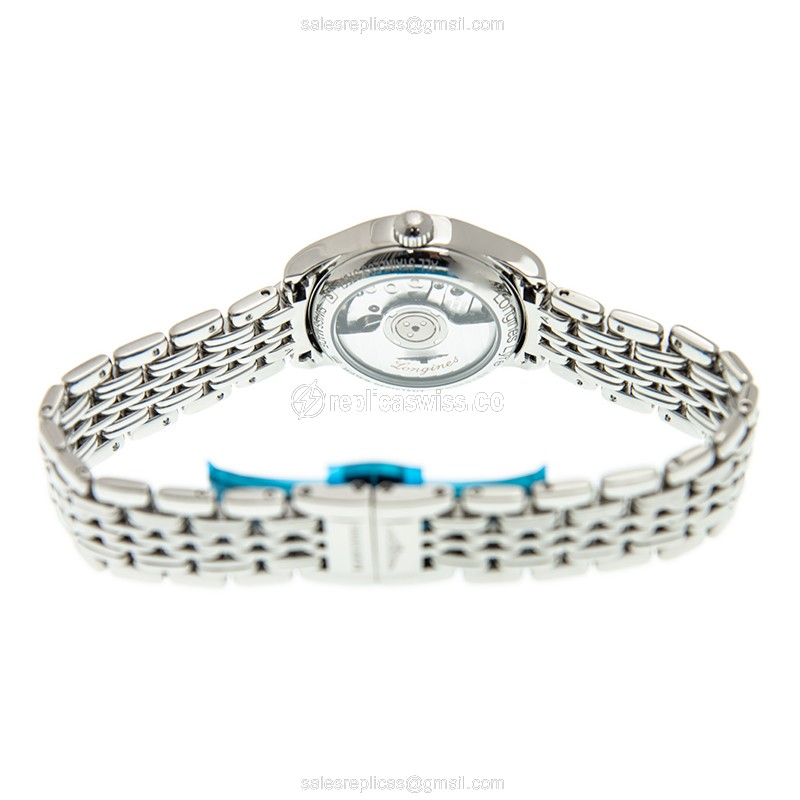 Longines L4.360.4.12.6 Replica | Automatic | White Dial | Silver Steel Strap - View 4