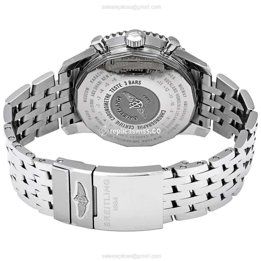 Breitling A24322121C2A1 NAVITIMER 1 - Automatic - Blue Dial - Steel Case - Silver Band - View 3