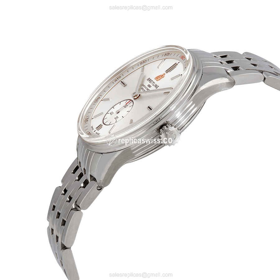Breitling Premier Replica - Automatic - Steel - Silver Dial - View 2