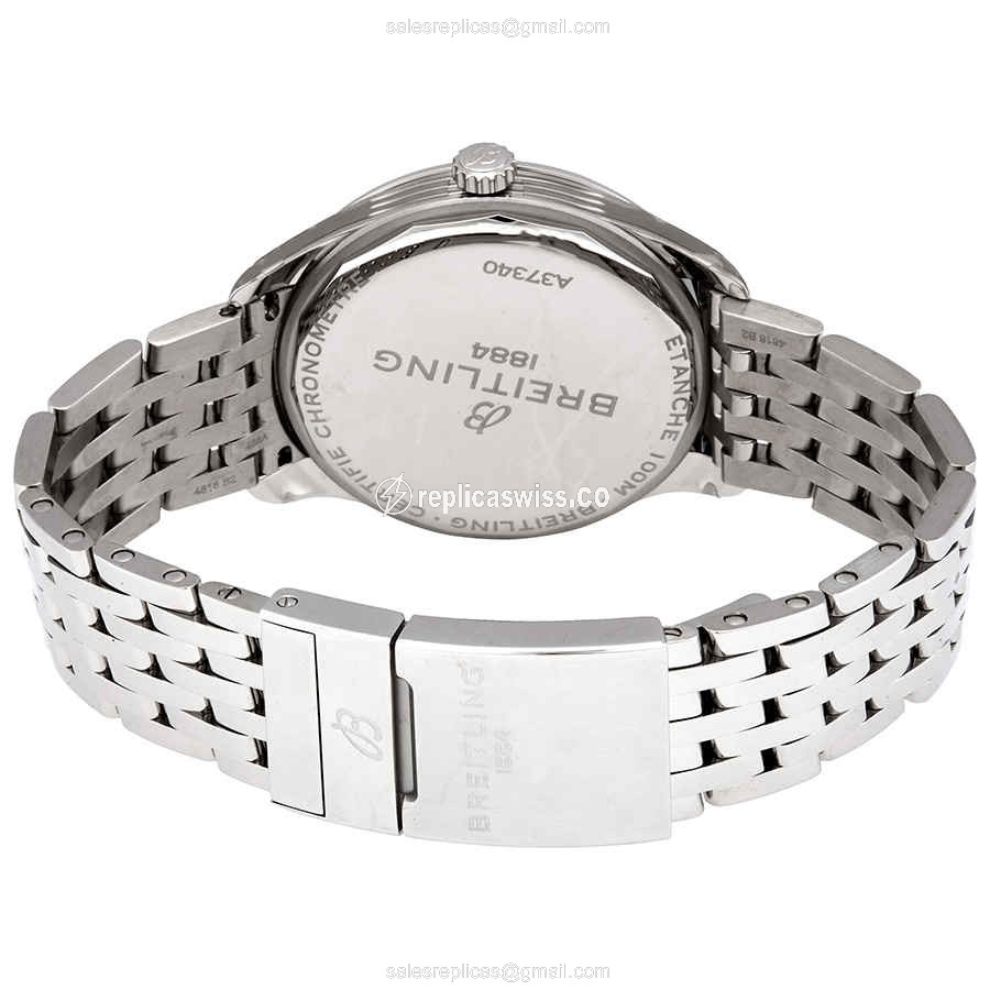 Breitling Premier Replica - Automatic - Steel - Silver Dial - View 3