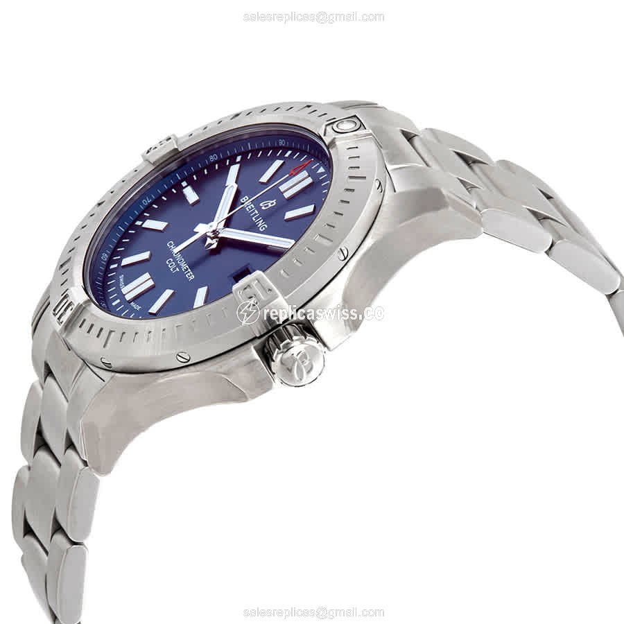 Breitling Challenger A17388101C1A1 Replica - Automatic - Blue Dial - Steel Case & Band - View 2