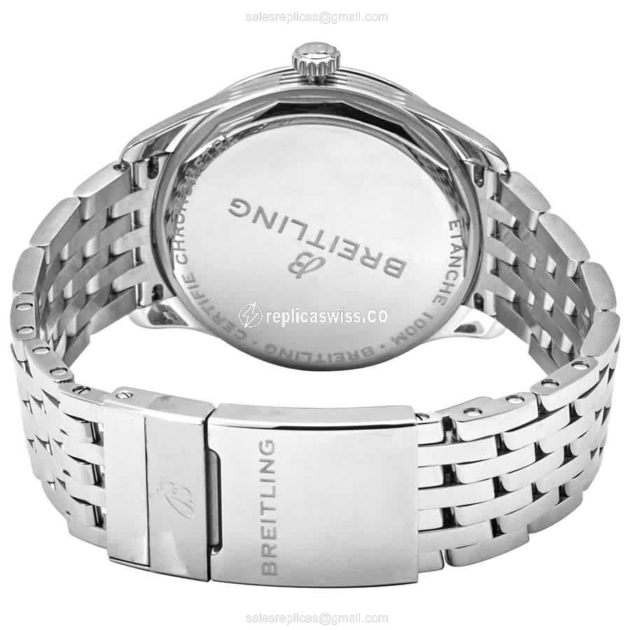 Breitling Premier A37340351C1A1 - Automatic - Blue Dial - Silver Steel - Clasp - View 3