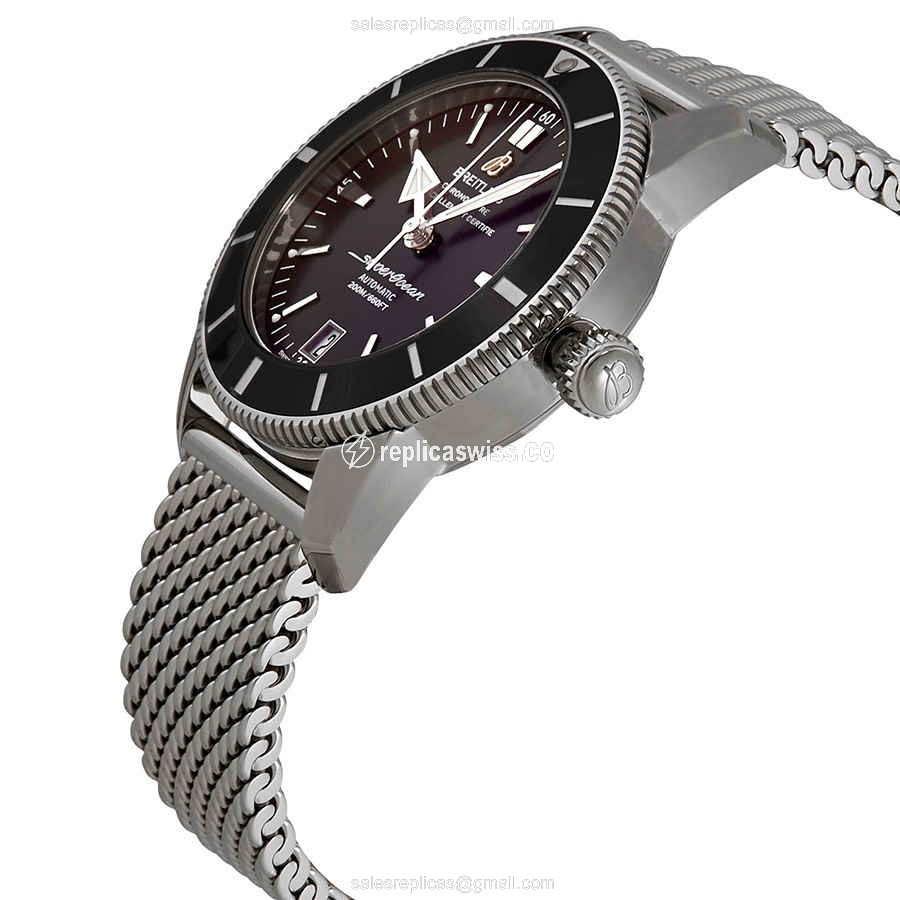 Breitling Superocean Replica - Automatic - Steel - Black - View 2