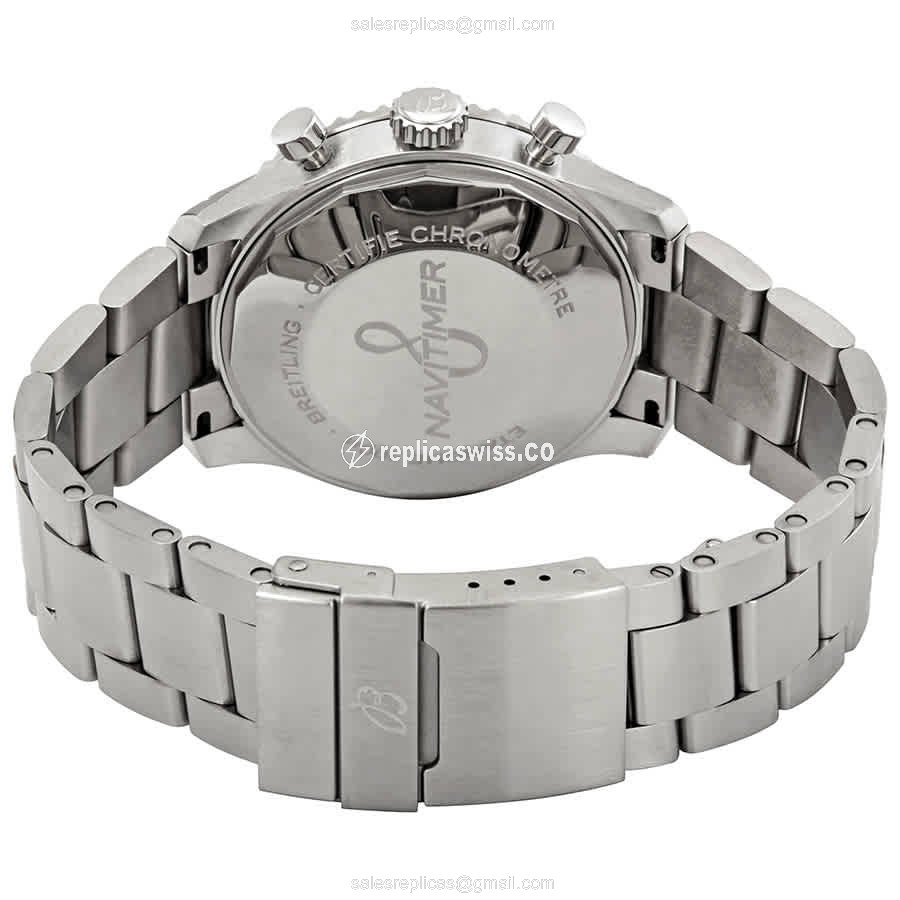 Breitling Aviator 8 Replica - Automatic - Steel Case, Black Dial, Silver Clasp - View 3