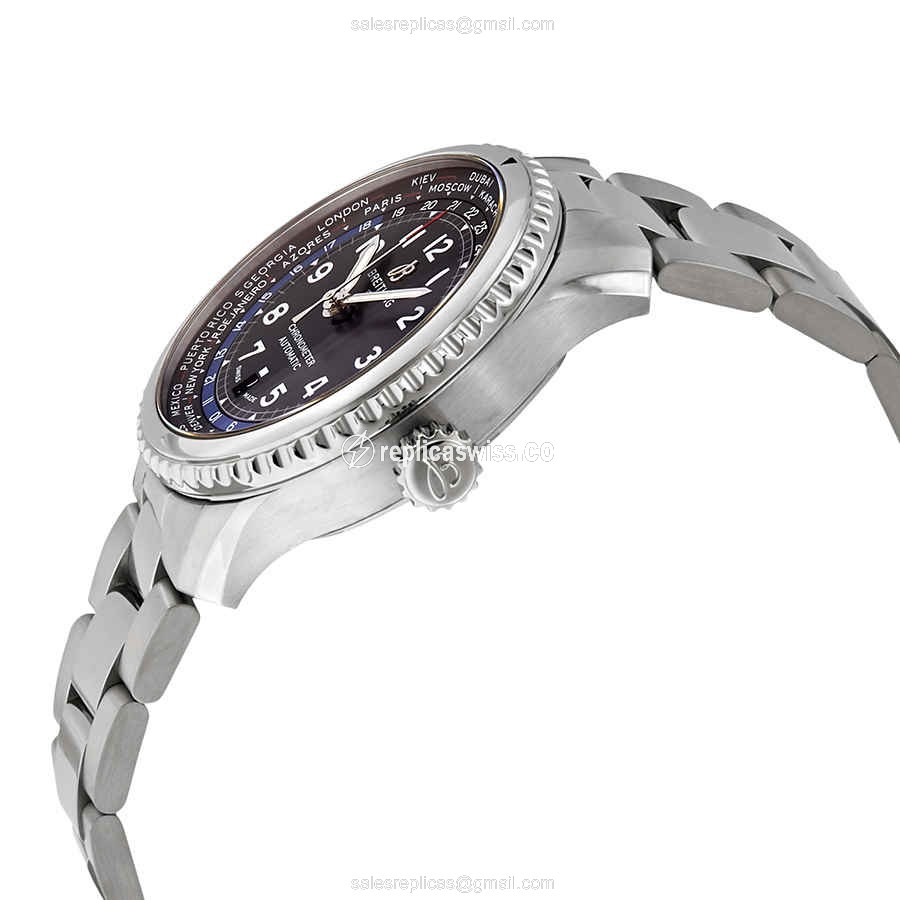 Breitling AVIATOR 8 Replica - Automatic - Black Dial - Steel Case & Band - View 2