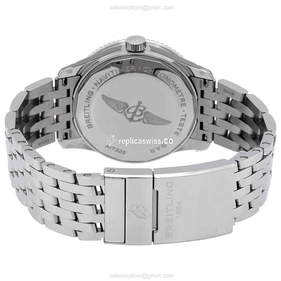 Breitling A17325241B1A1 NAVITIMER 1 - Automatic - Black Dial - Steel Case - Silver Band - View 3