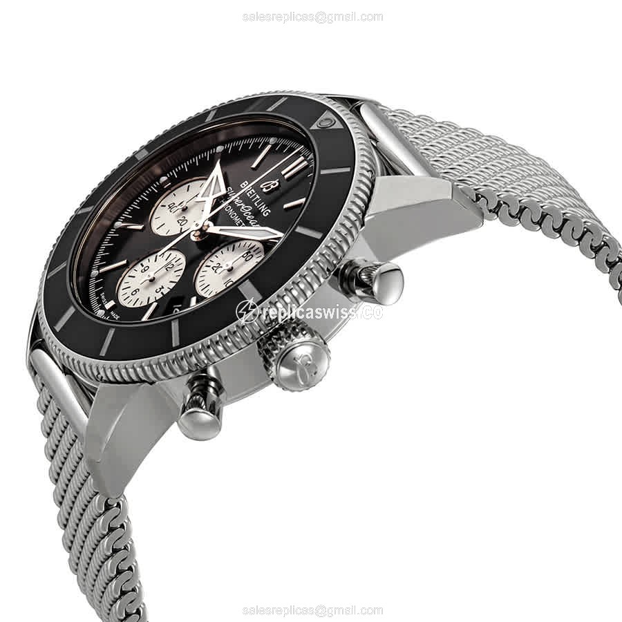 Breitling Superocean Heritage - Automatic - Stainless Steel - Black - Silver Clasp - View 2