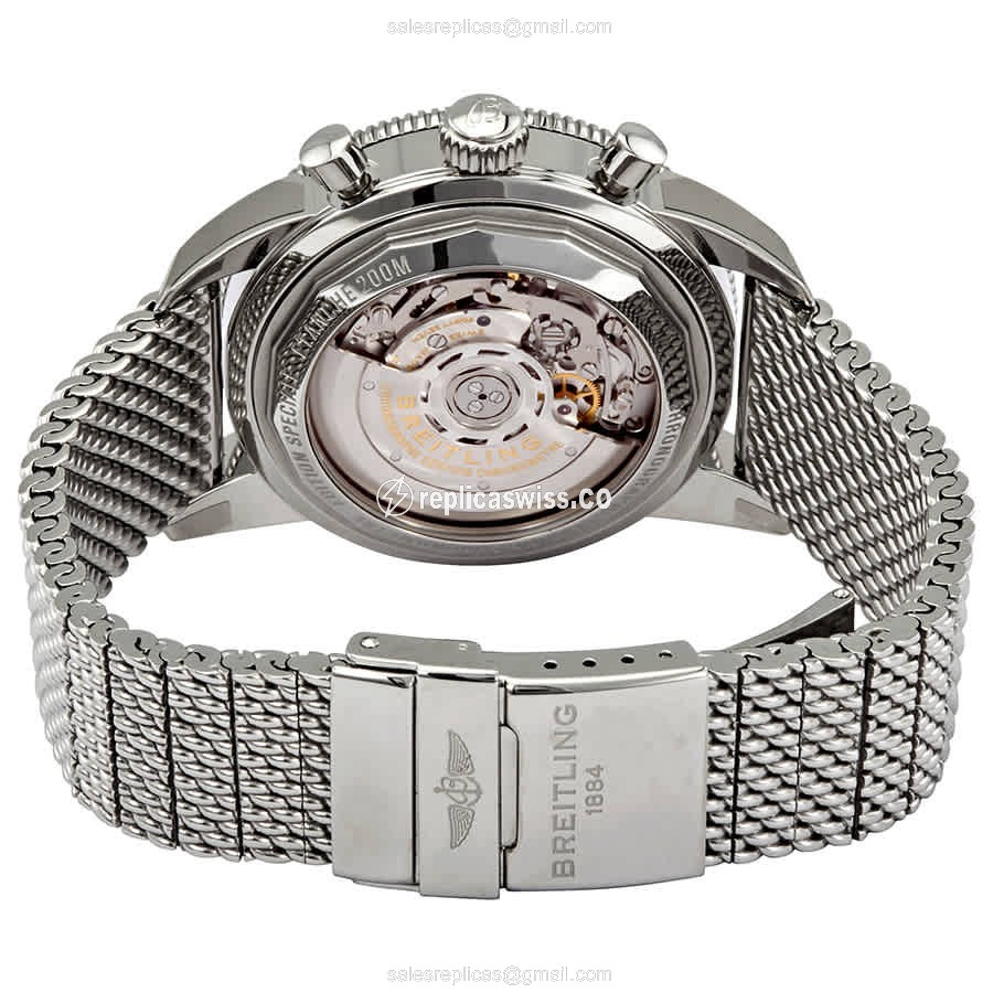 Breitling Superocean Heritage - Automatic - Stainless Steel - Black - Silver Clasp - View 3