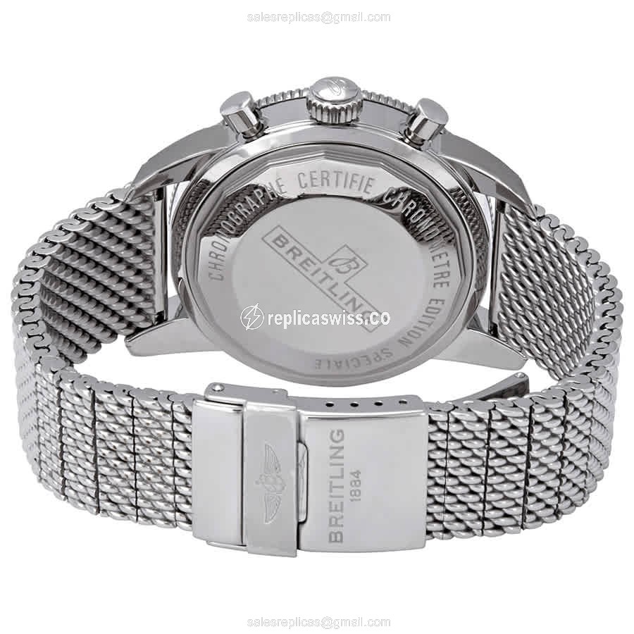 Breitling Superocean Heritage Automatic - Steel Case - Blue Dial - Silver Steel Strap - View 3
