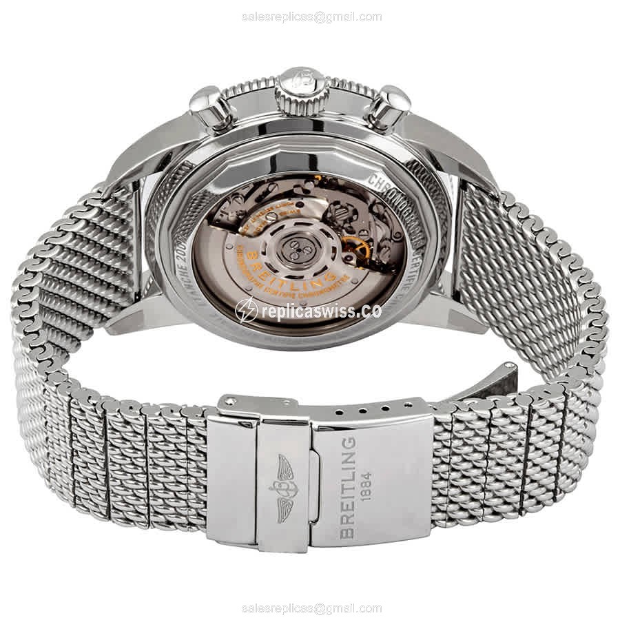 Breitling Superocean Heritage Replica - Automatic - Steel - Blue Dial - Silver Steel Strap - View 3