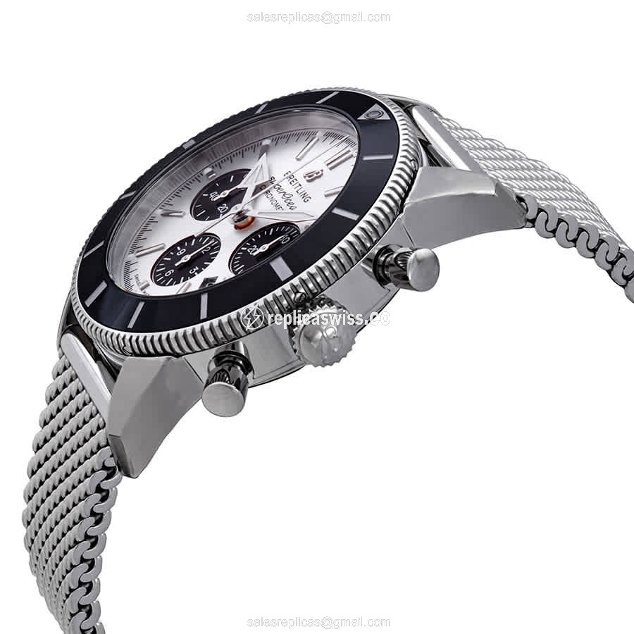 Breitling SuperOcean Heritage - Auto - Steel Case - Silver Dial - Steel Band - View 2