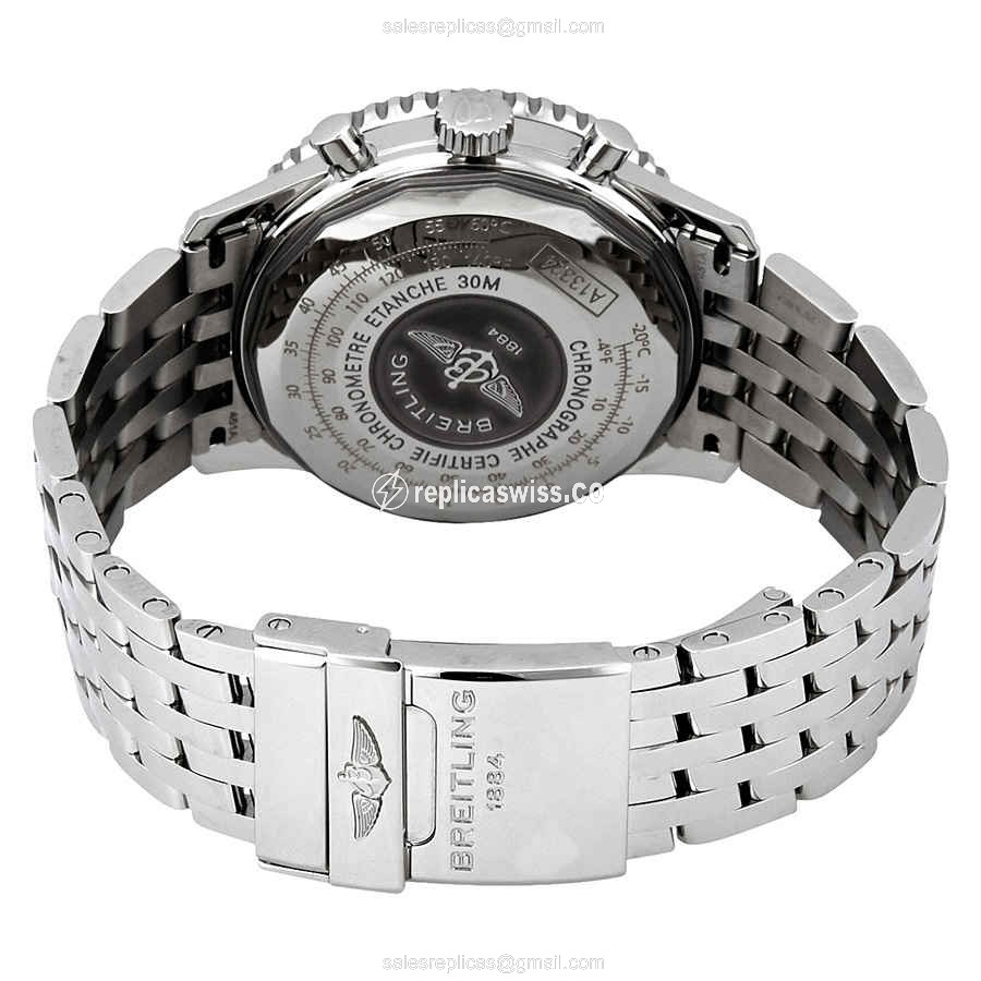 Breitling A13324121B1A1 NAVITIMER 1 Replica - Automatic - Black Dial - Steel Case & Band - View 3