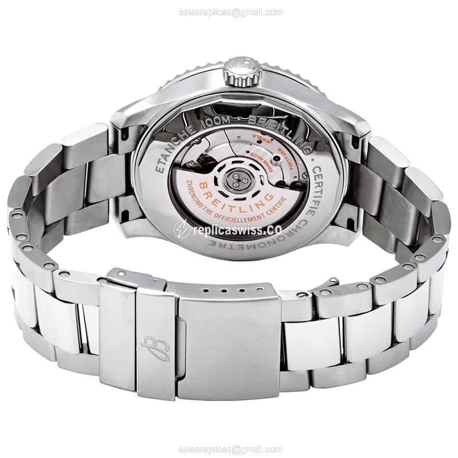 Breitling AVIATOR 8 Replica - Automatic - Steel Case - Silver Dial - Silver Strap - View 3