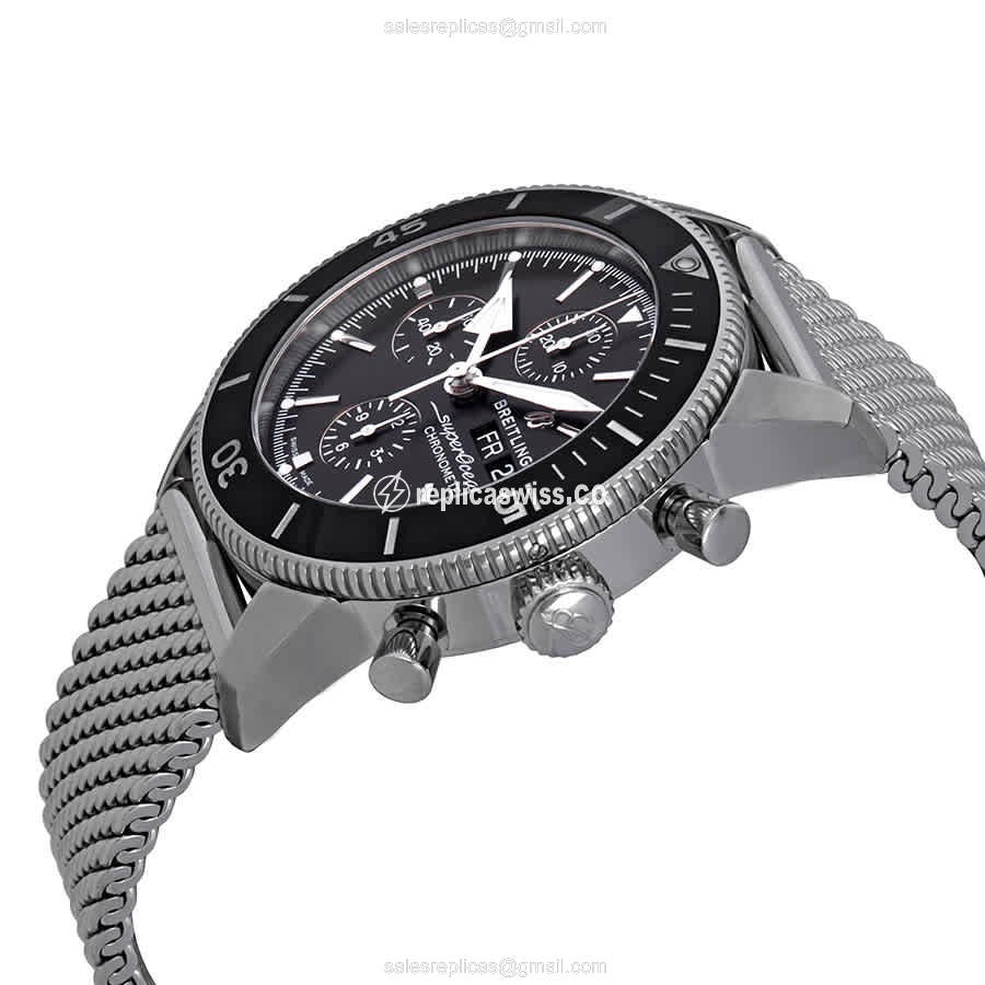 Breitling Superocean Heritage Replica Watch - Steel - Black - View 2
