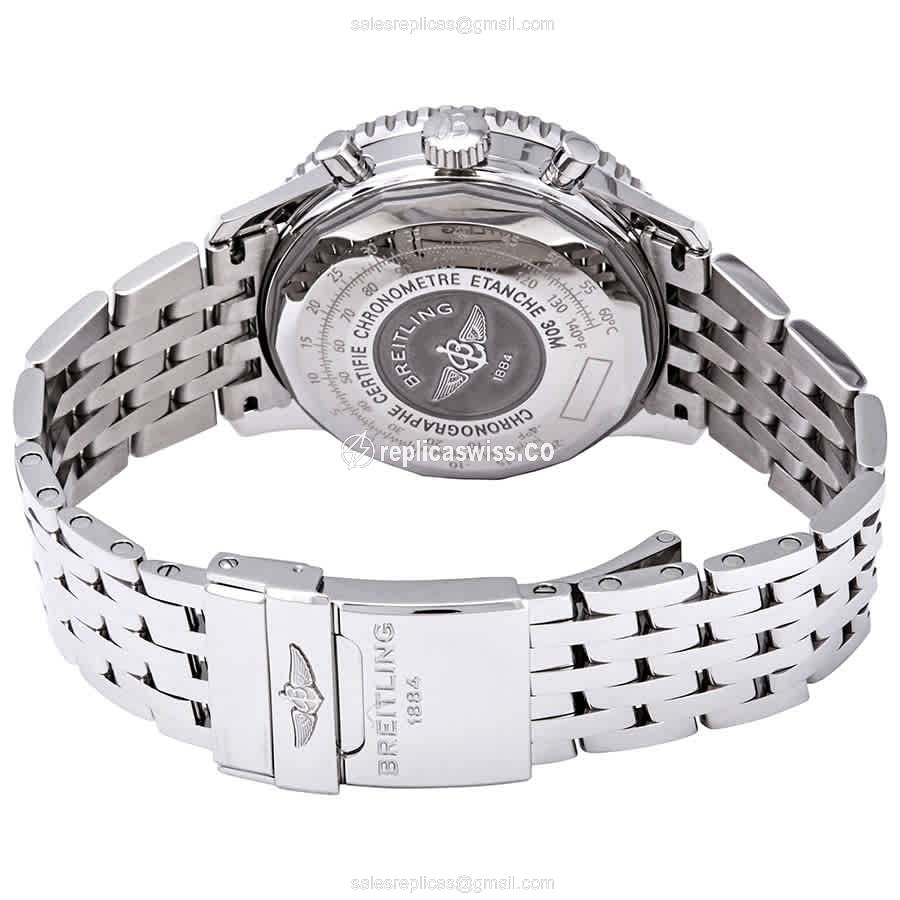 Breitling Navitimer 1 Replica - Automatic - Silver Dial - Steel Case & Band - Clasp - View 3