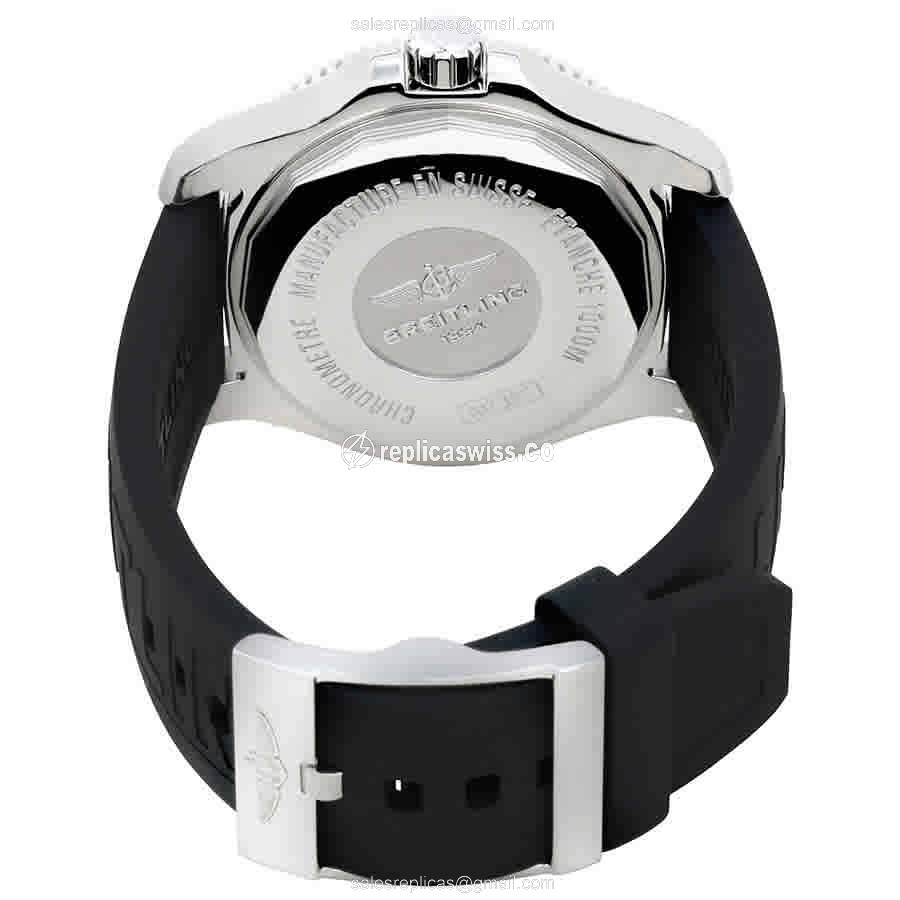 Breitling SuperOcean Heritage Automatic Steel Black Dial Rubber Black Buckle - View 3