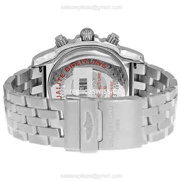 Breitling Challenger Replica - Automatic - Carbon Fiber - Gray Dial - Silver Steel Bracelet - View 3