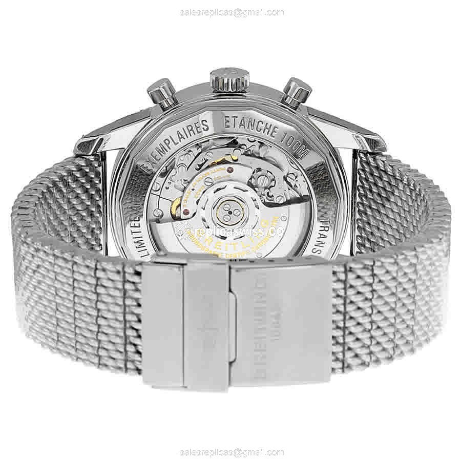 Breitling Superocean Heritage Replica - Automatic - Black Dial - Steel Case - Silver Strap - View 3