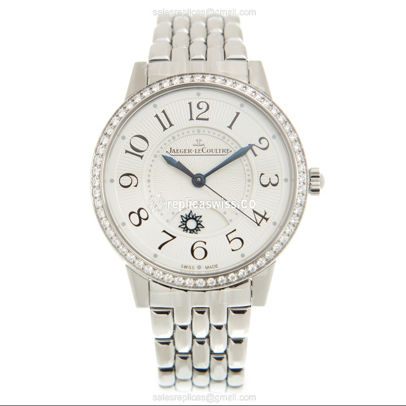 Jaeger-Lecoultre Q3448130 Rendez-Vous - Automatic - White Dial - Diamond bezel - Silver/Steel strap - View 2