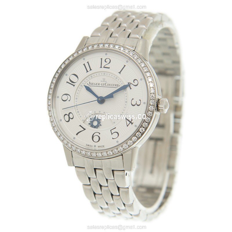 Jaeger-Lecoultre Q3448130 Rendez-Vous - Automatic - White Dial - Diamond bezel - Silver/Steel strap - View 3