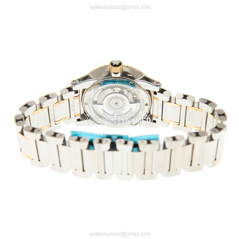 Mont Blanc Timewalker Replica - Automatic - Steel Case - White Dial - Silver Steel Band - View 4
