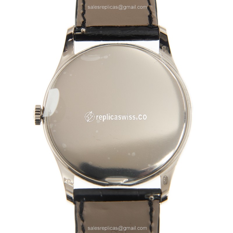 Patek Philippe 5196G-001 Replica - Manual Wind - 18kt Gold - Gray Dial - Black Alligator Buckle - View 3