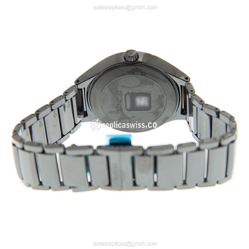 Rado R27056732 TRUE Auto Ceramic - Black Dial - Ceramic Band - Black Clasp - View 4