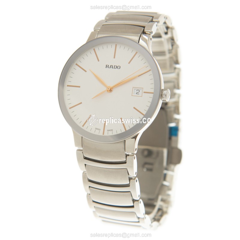 Centrix R30927123 Quartz - Stainless Steel Case - White Dial - Silver Steel Strap - View 3