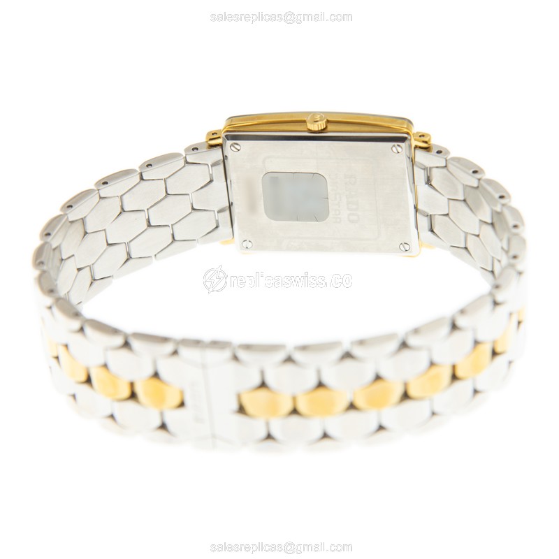 Rado Florence Quartz Silver Dial - Gold Gold Clasp - 40mm Replica Watch - View 4