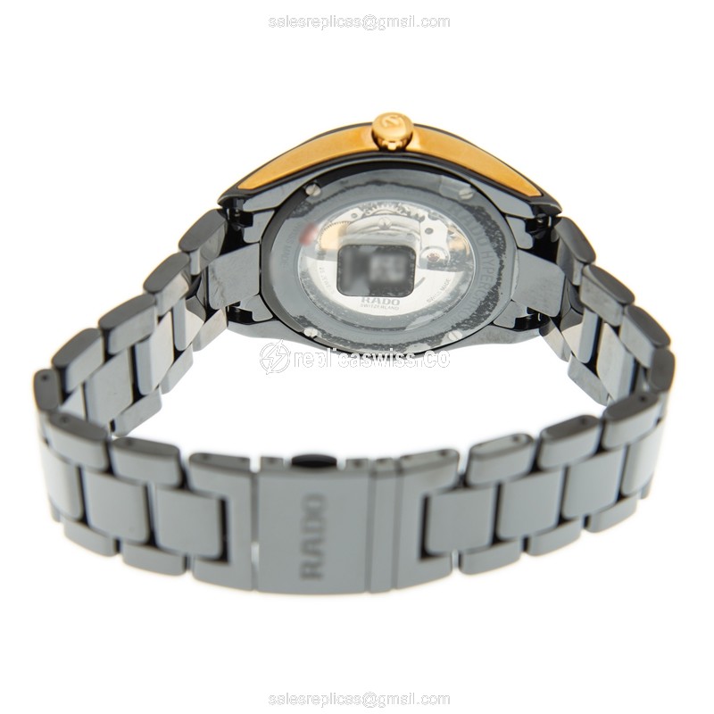Hyperchrome Rado Replica - Automatic - Ceramic Case - Black Dial - Black Ceramic Strap - View 4