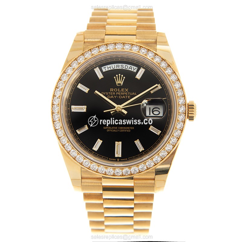 Rolex 228348RBR-0001 DAY-DATE Automatic 18kt Gold & Diamond - View 2