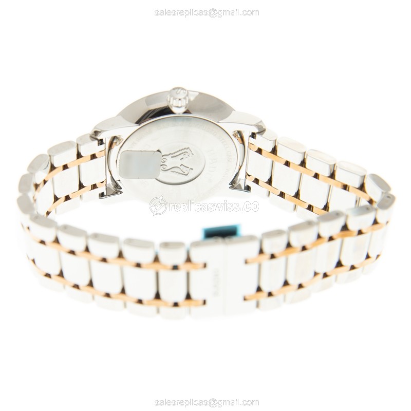 Rado DIAMASTER Quartz - Gold-Plated & Stainless - Silver Dial - Gold Strap - View 4