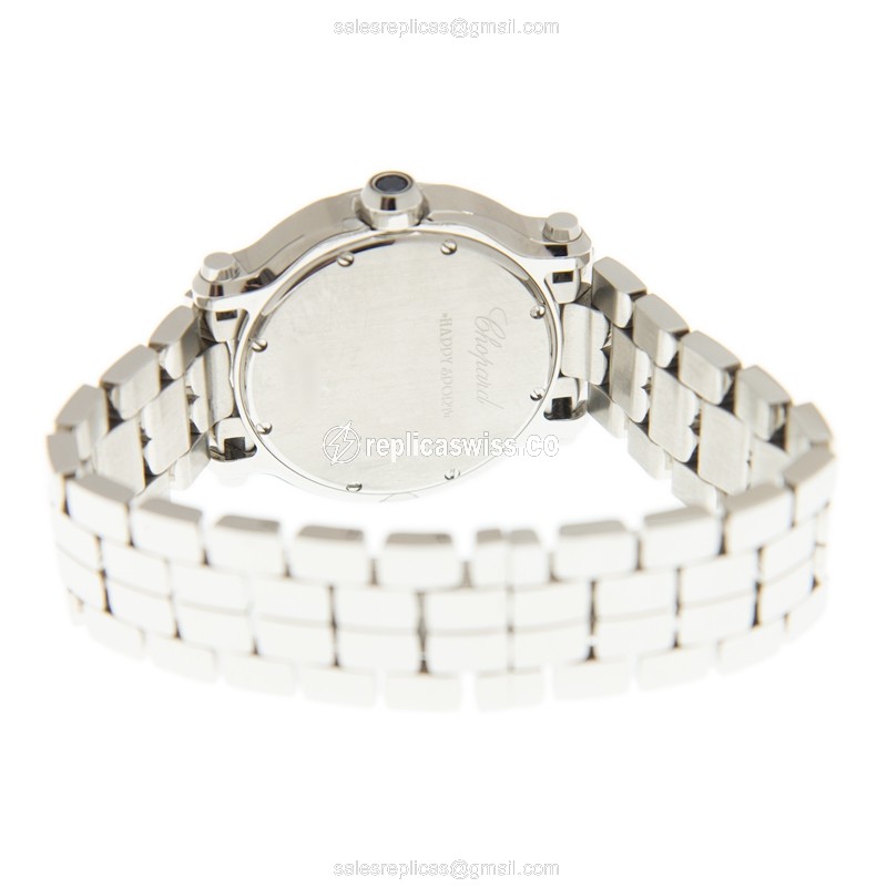 Chopard Happy Sport Quartz - White Dial - Steel Case & Band - View 4