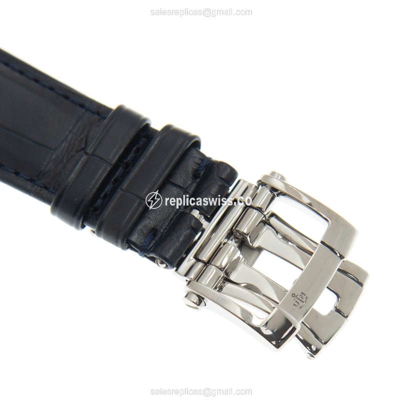 Ulysse Nardin 1183-310/43 MARINE - Automatic - Blue Dial - Steel - Alligator Blue - View 4