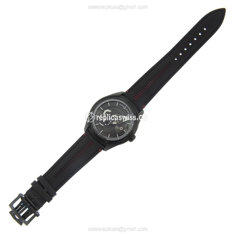 Ulysse Nardin Black Freak Replica - Automatic - Titanium Case - Black Dial - Leather Strap - View 2