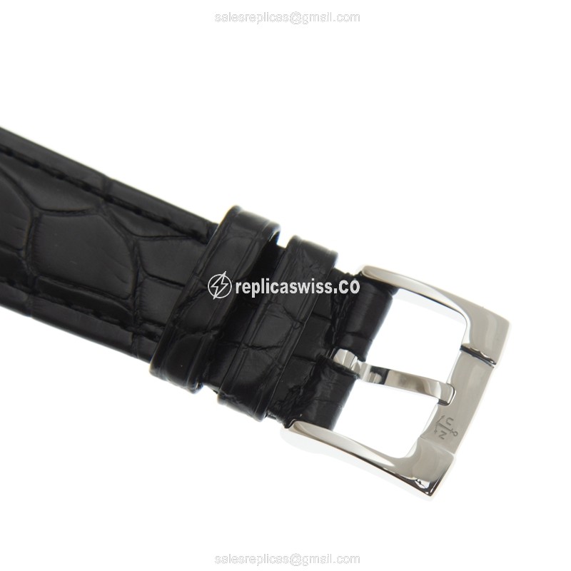 Ulysse Nardin 3203-136-2/30 CLASSIQUE - Automatic - Steel Case - White Dial - Black Alligator Strap - View 4