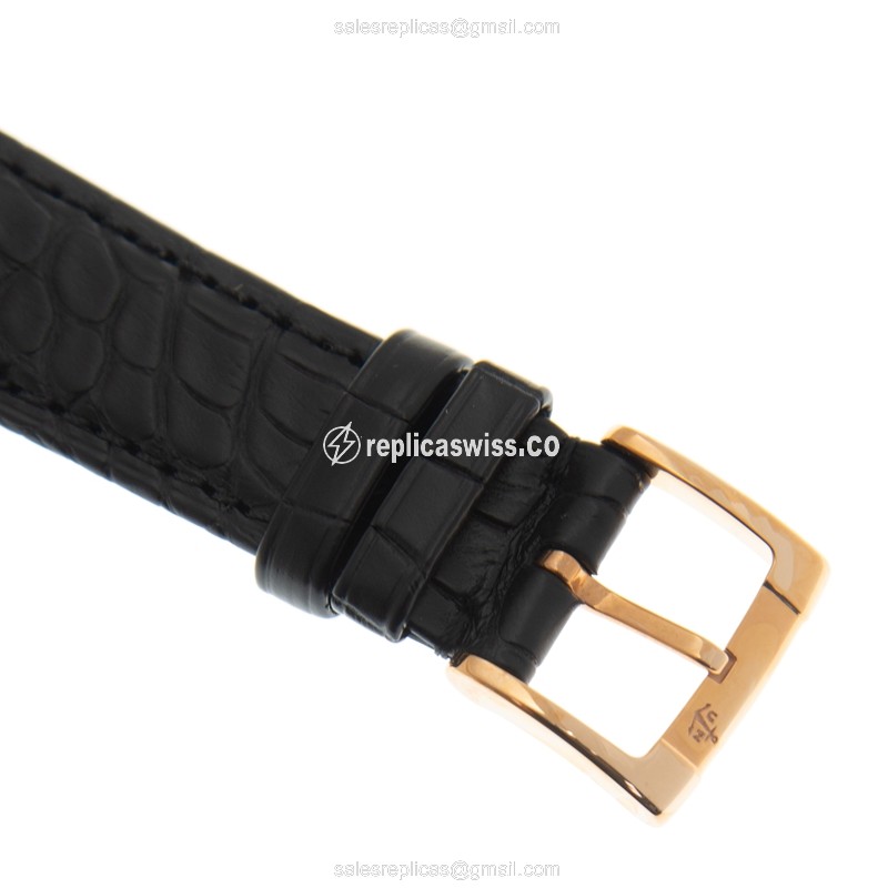 Ulysse Nardin 8152-111-2 Rooster CLASSIQUE - Automatic 18kt Gold - Gold Dial - Black Alligator Strap - View 4