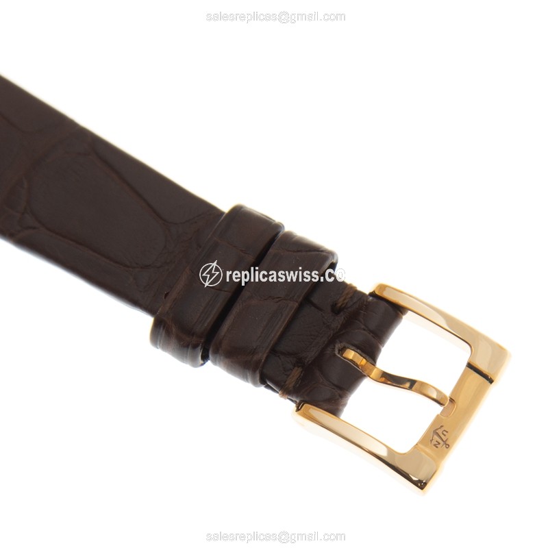 Ulysse Nardin Classique 8106-116-2/90 - Automatic - 18kt Rose Gold Case - White Dial - Brown Leather Strap - View 4