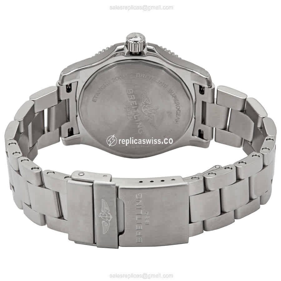 Breitling Superocean A17316D81C1A1 Replica - Automatic - Steel Case - Blue Dial - Silver Steel Band - View 3