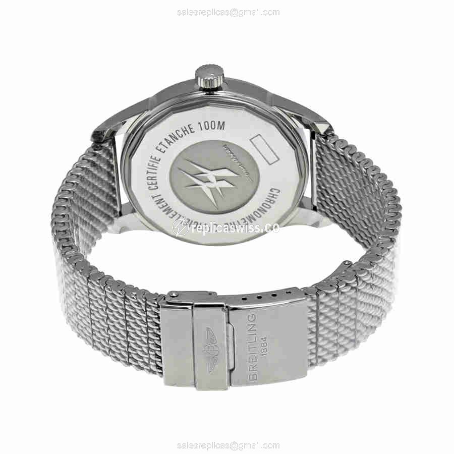 Breitling Superocean Replica Watch Automatic Steel White - View 3